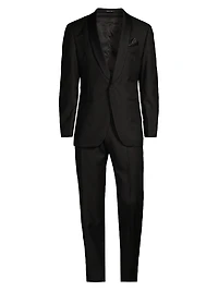 COLLECTION Satin Shawl Collar Wool Tuxedo