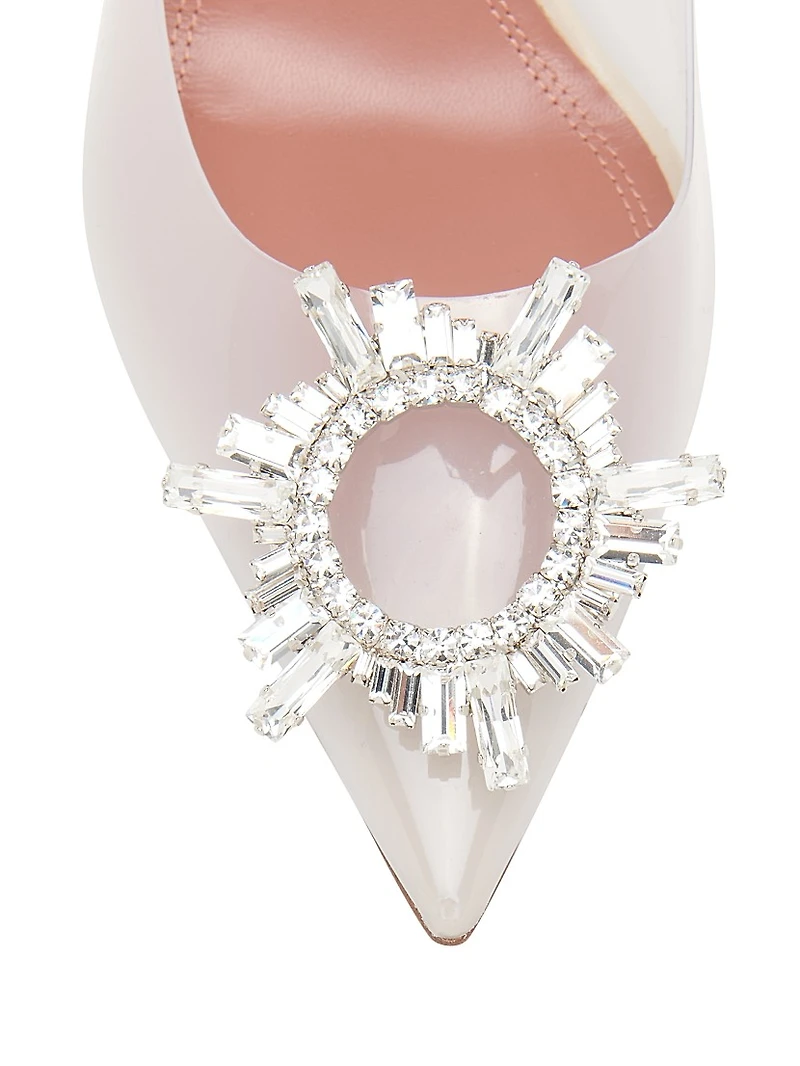 Begum Embellished Transparent Pumps