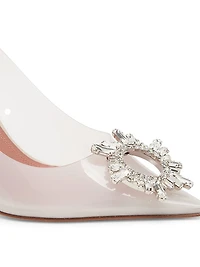 Begum Embellished Transparent Pumps