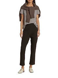 COLLECTION Knit Straight-Leg Cropped Pants