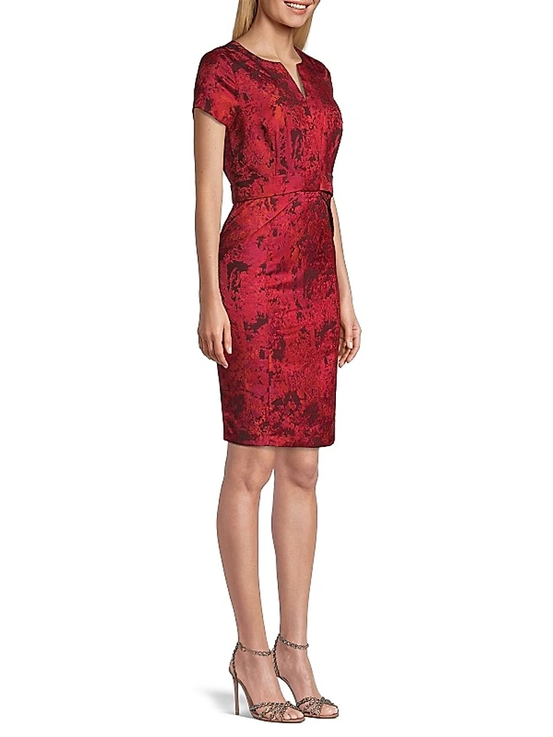 Jacquard Sheath Dress