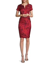 Jacquard Sheath Dress