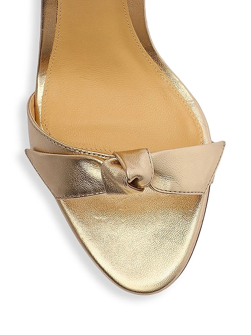 Clarita Metallic Leather Sandals
