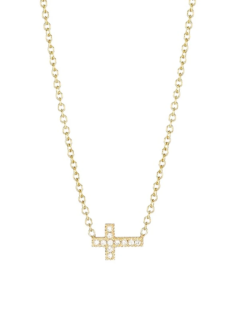 Midi Bitty Symbols 14K Gold & Diamond Necklace