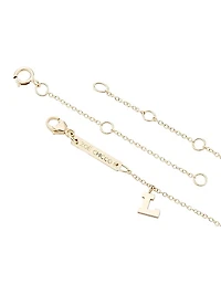 Personalized 14K Gold & Diamond Love Charm Bracelet