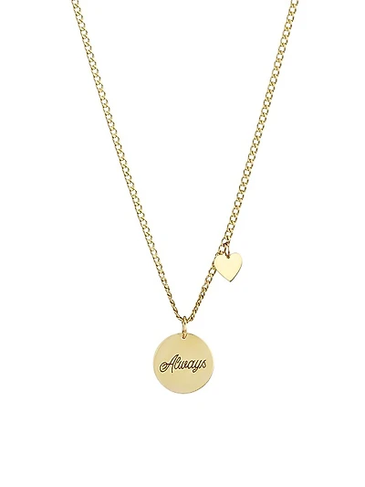 Amore 14K Yellow Gold Pendant Necklace