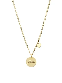 Amore 14K Yellow Gold Pendant Necklace