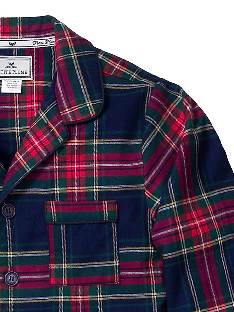 Baby's, Little Kid's & Kid's Windsor Tartan 2-Piece Pajama Set