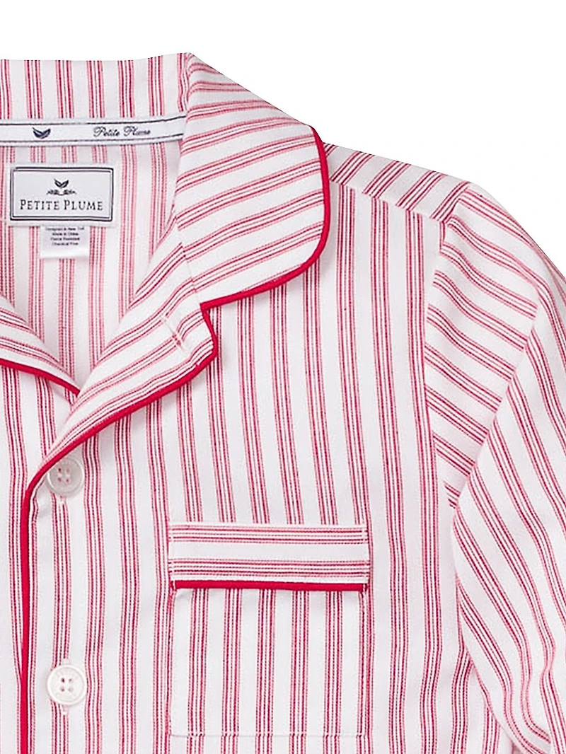 Baby's, Little Boy's & Ticking Stripe 2-Piece Pajama Set