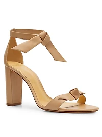 Clarita 90MM Knotted Leather Sandals