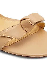 Clarita 90MM Knotted Leather Sandals