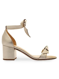 Clarita 60MM Metallic Leather Sandals