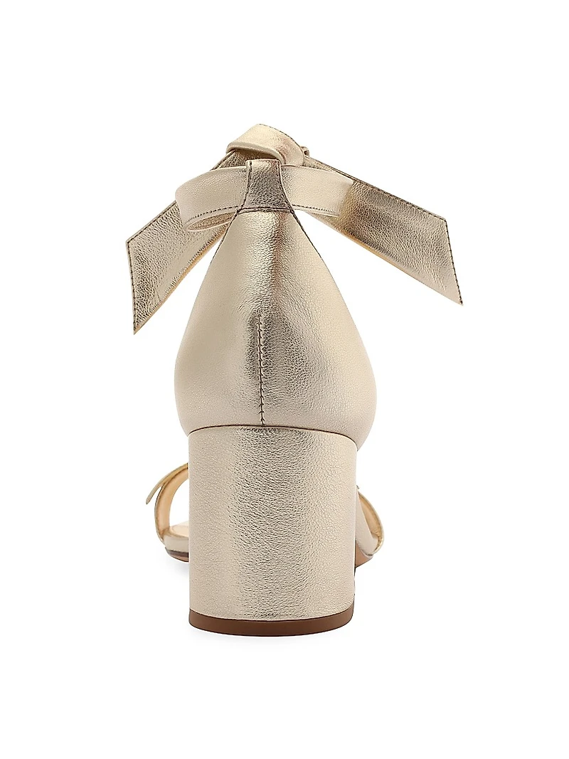 Clarita 60MM Metallic Leather Sandals