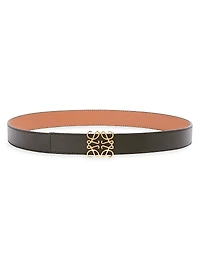 Reversible Anagram Leather Belt