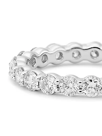 14K White Gold & 2.00 TCW Diamond Eternity Band