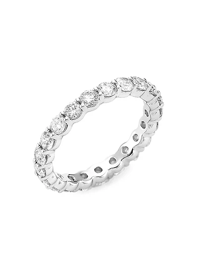 14K White Gold & 2.00 TCW Diamond Eternity Band