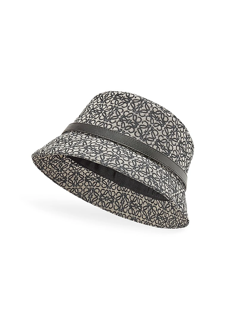 Anagram Jacquard Bucket Hat