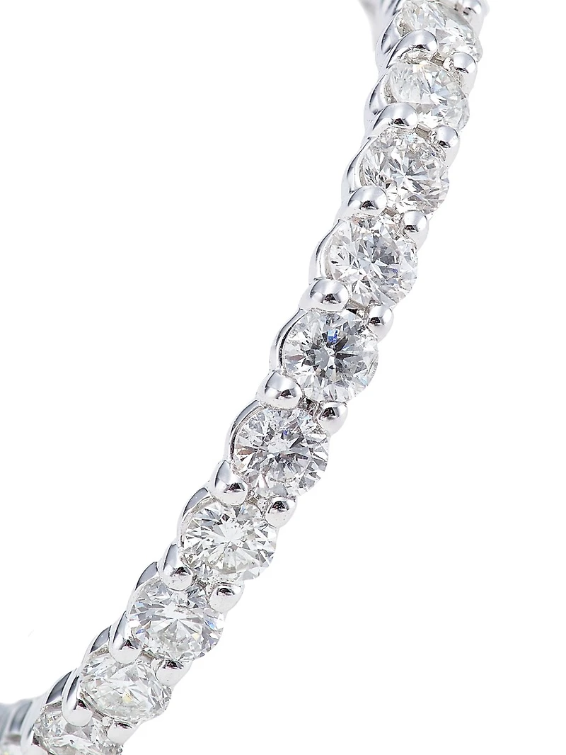 14K White Gold & 1 TCW Diamond Eternity Band