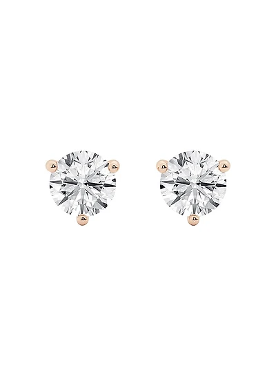 14K Gold & Diamond Martini Stud Earrings/0.50-6.00 TCW