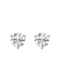14K Gold & Diamond Martini Stud Earrings/0.50-6.00 TCW