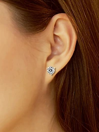 14K Gold & Diamond Martini Stud Earrings/0.50-6.00 TCW