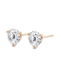 14K Gold & Diamond Martini Stud Earrings/0.50-6.00 TCW