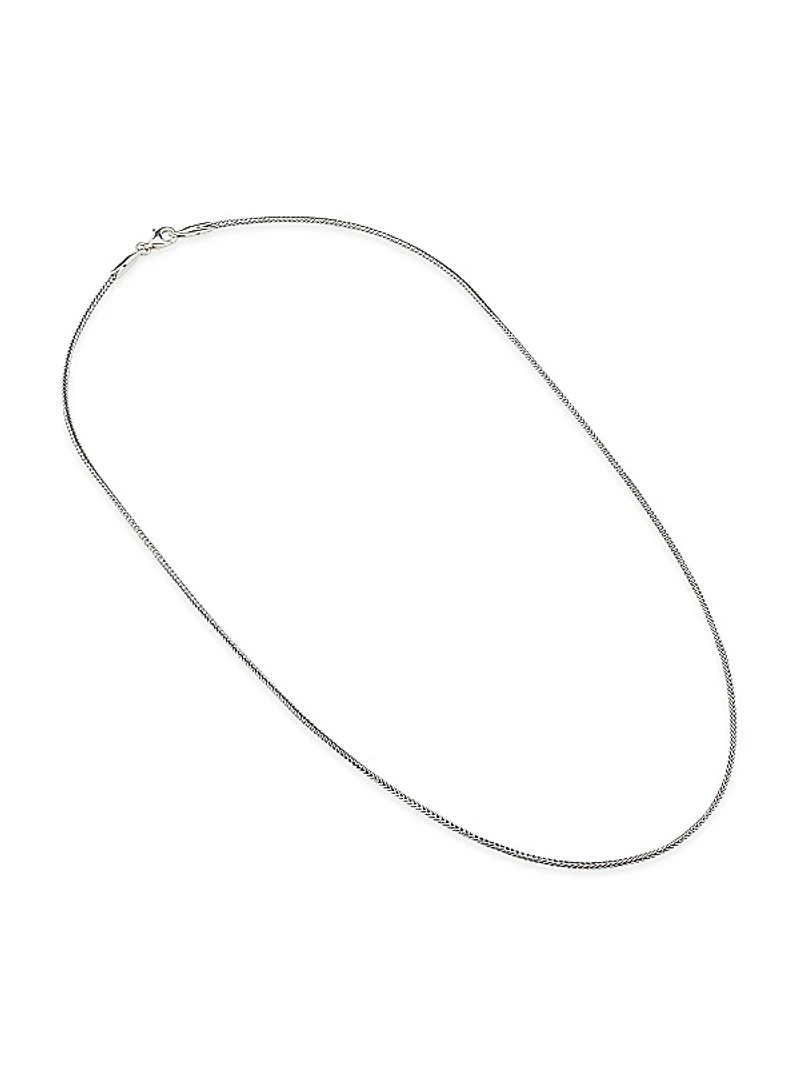 Sterling Silver Spiga Chain Necklace