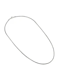 Sterling Silver Spiga Chain Necklace