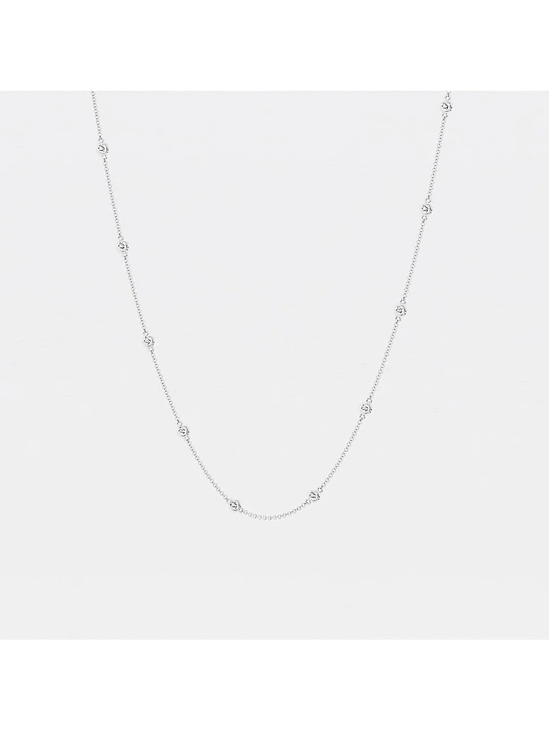 14K White Gold & 14-Diamond Station Necklace/0.70-2.10 TCW