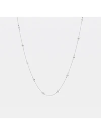 14K White Gold & 14-Diamond Station Necklace/0.70-2.10 TCW