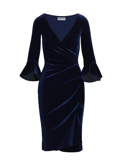 Triana Velvet Wrap Dress