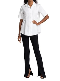 Eva Bonded Neoprene Flared Pants