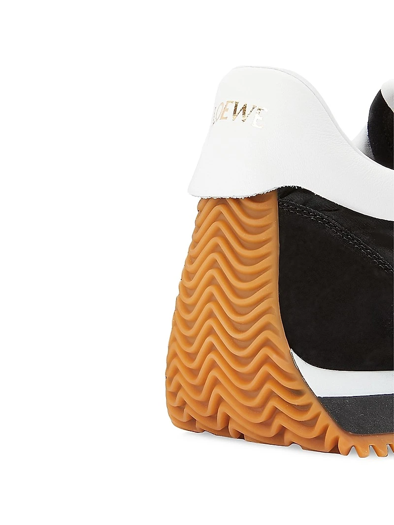 Men's Flow Runner Monogram Logo Sneakers