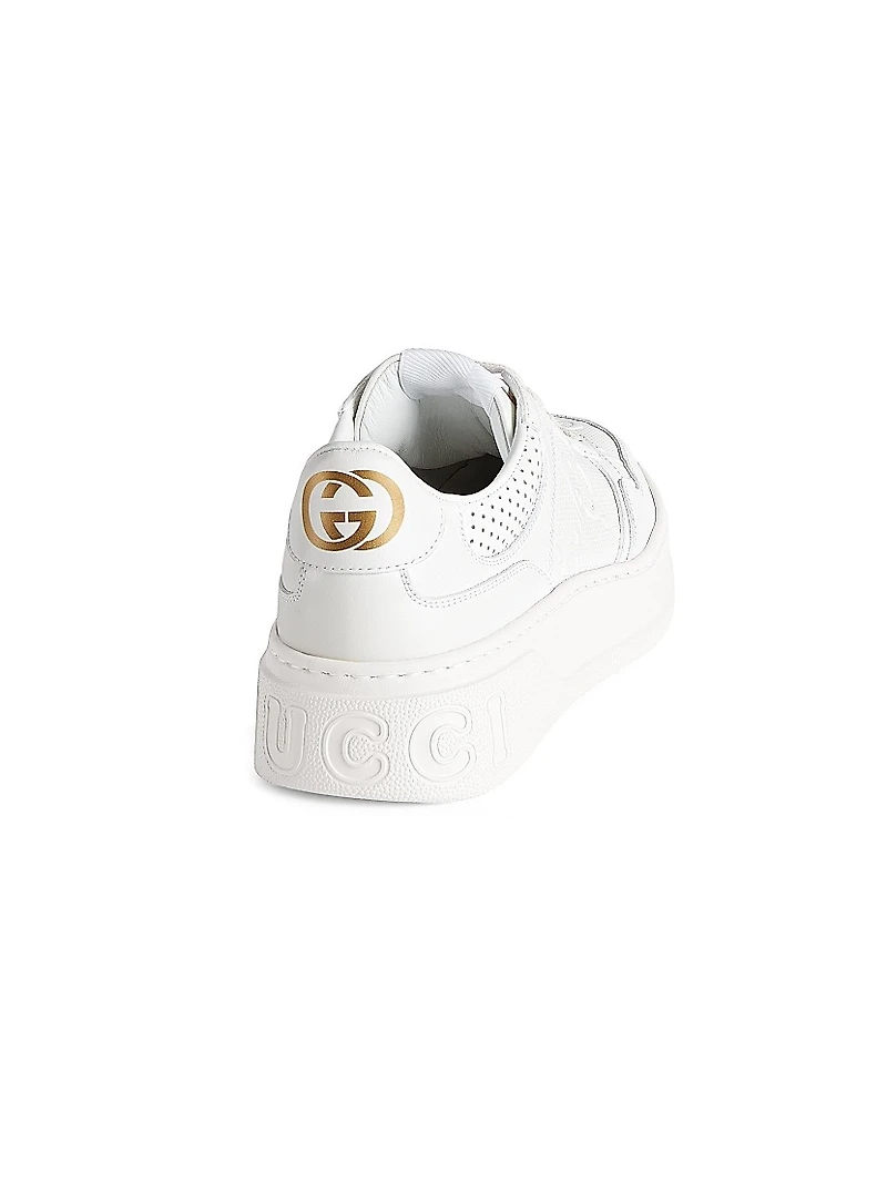 GG Embossed Leather Sneakers