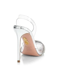 Gatsby Crystal-Embellished Slingback Sandals
