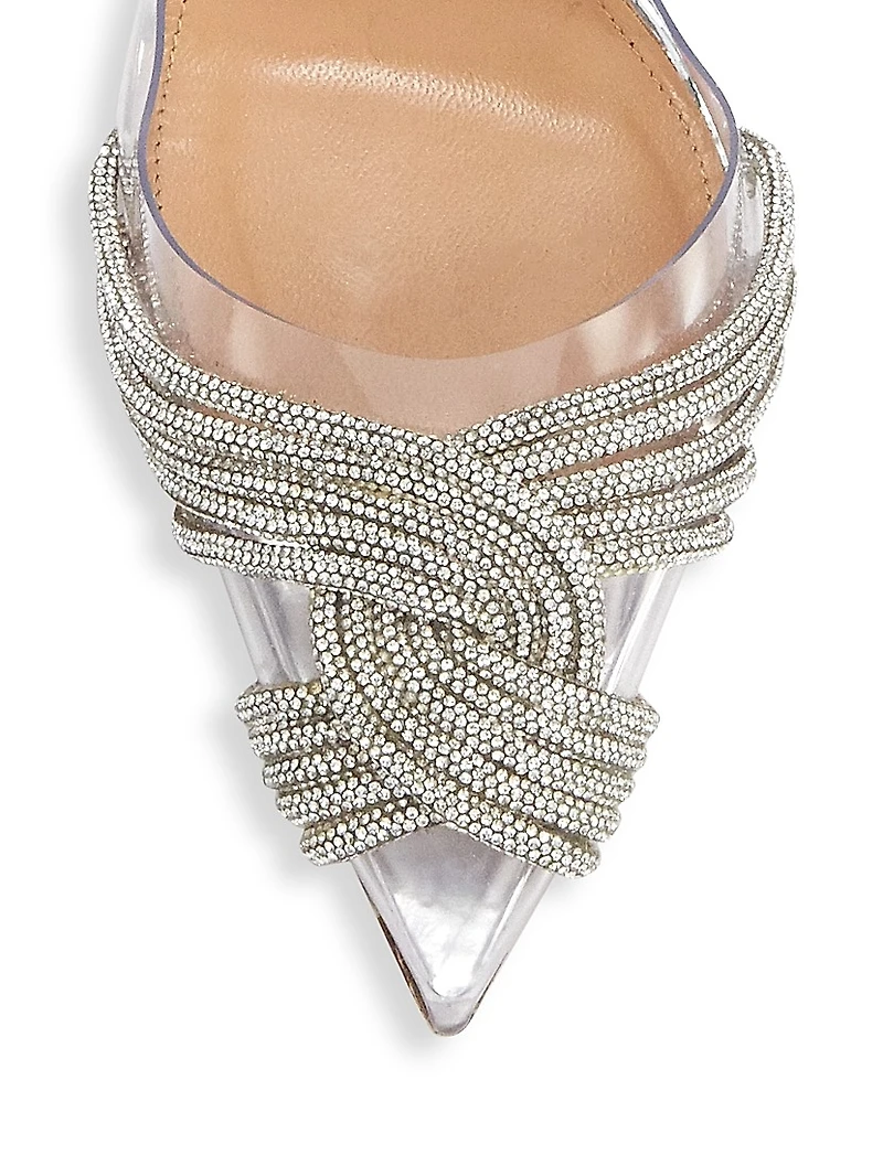 Gatsby Crystal-Embellished Slingback Sandals