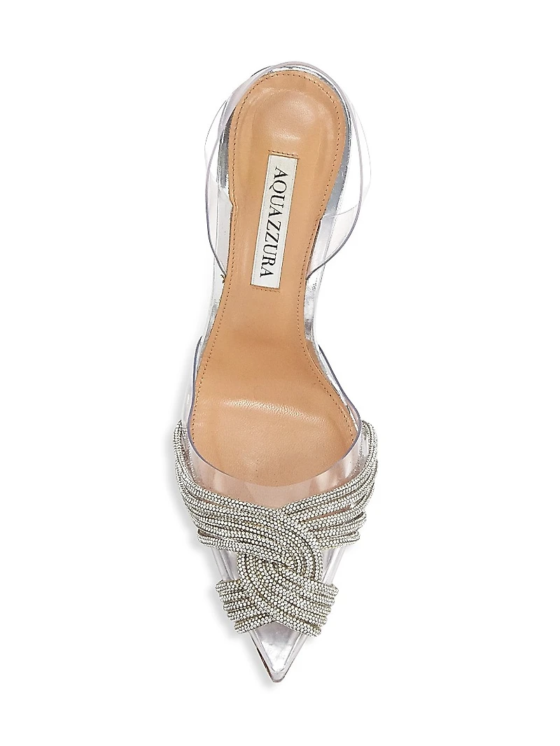 Gatsby Crystal-Embellished Slingback Sandals