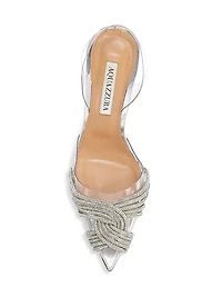 Gatsby Crystal-Embellished Slingback Sandals