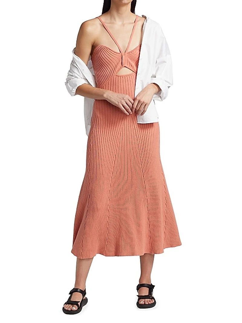 Galina Rib-Knit Dress