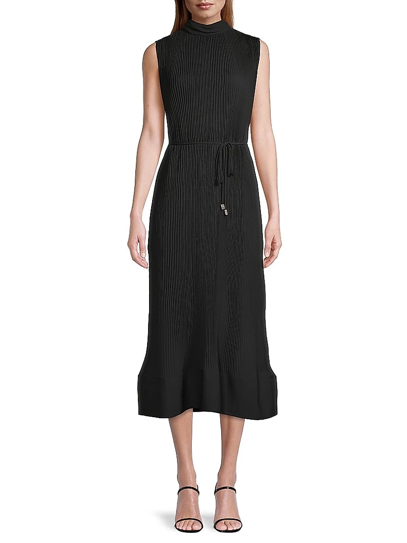 Melina Pleated Midi Dress