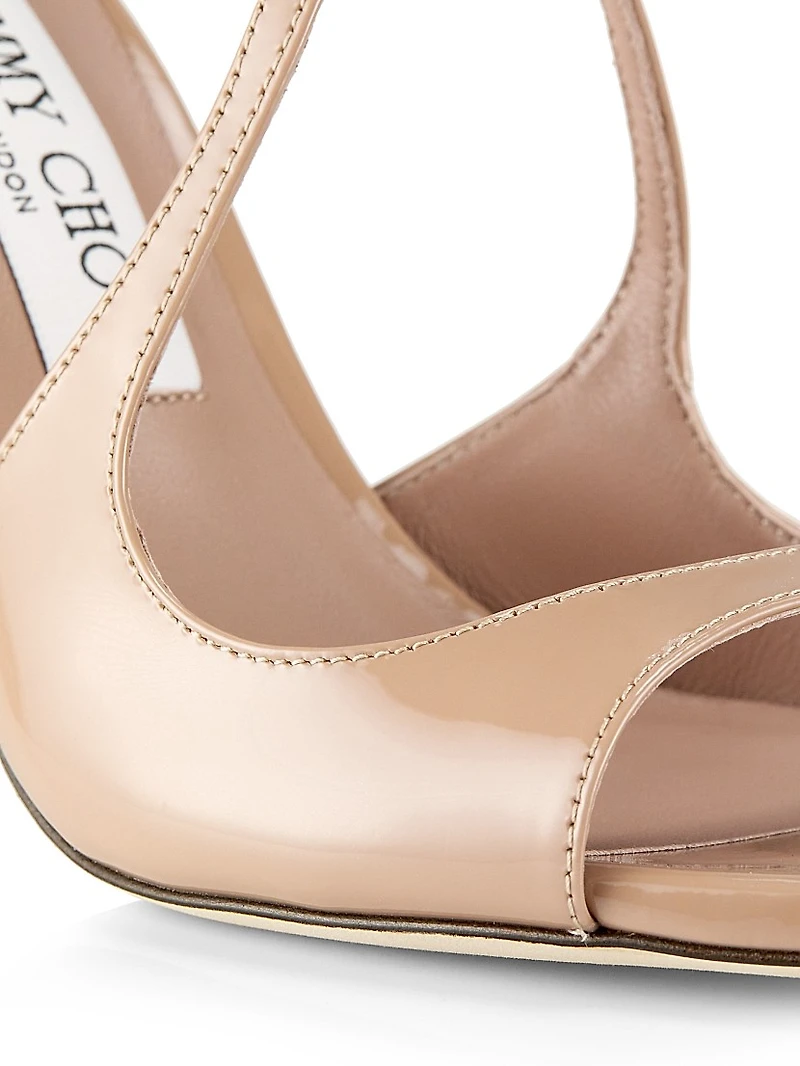 Azia 95MM Patent Leather Sandals