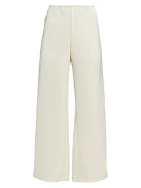 Barb Satin Wide-Leg Pants