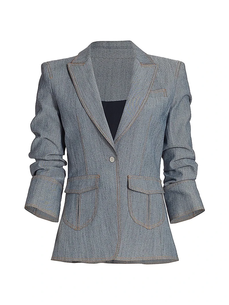 Louisa Gathered Sleeve Jacket