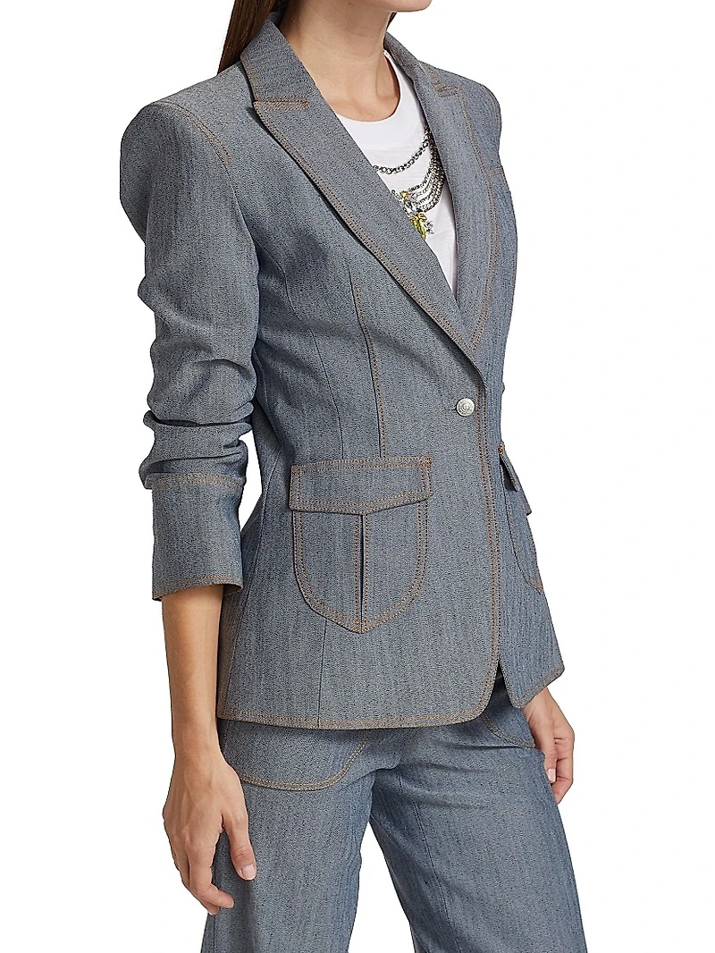 Louisa Gathered Sleeve Jacket