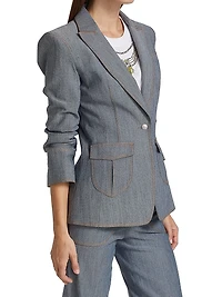 Louisa Gathered Sleeve Jacket