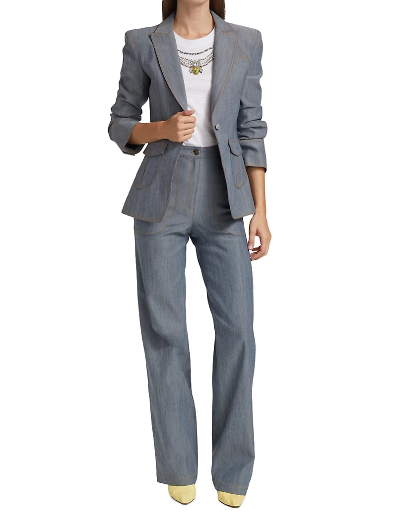 Louisa Gathered Sleeve Jacket