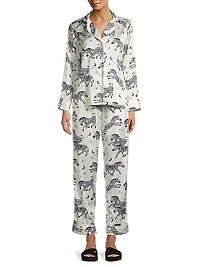 Rio Two-Piece Satin Pajama Set