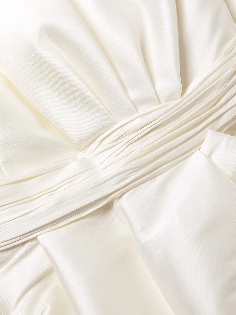 Tara Gathered High-Low Gown