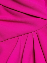 Crepe One-Shoulder Gown