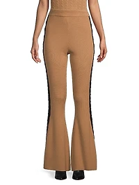 Wool Flared Leg Pants